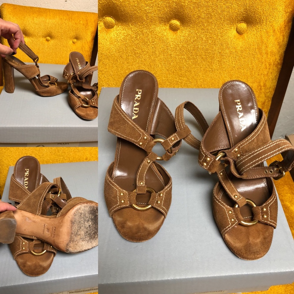 PRADA SUEDE SANDALS